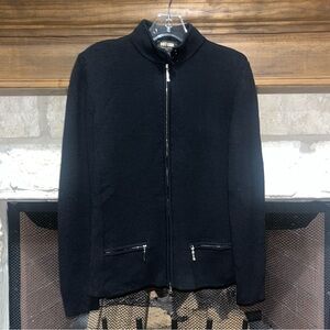Post Card Black 100% Wool Jacket